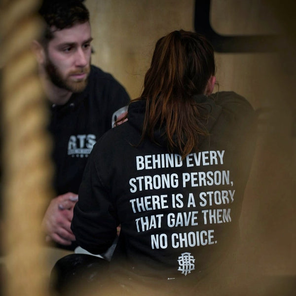 Behind Every Strong Person Hoodie - Raise The Standard Apparel