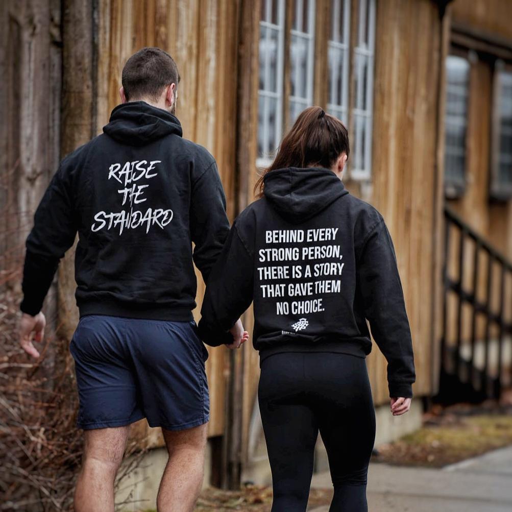 Behind Every Strong Person Hoodie - Raise The Standard Apparel