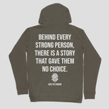 Behind Every Strong Person Hoodie - Raise The Standard Apparel