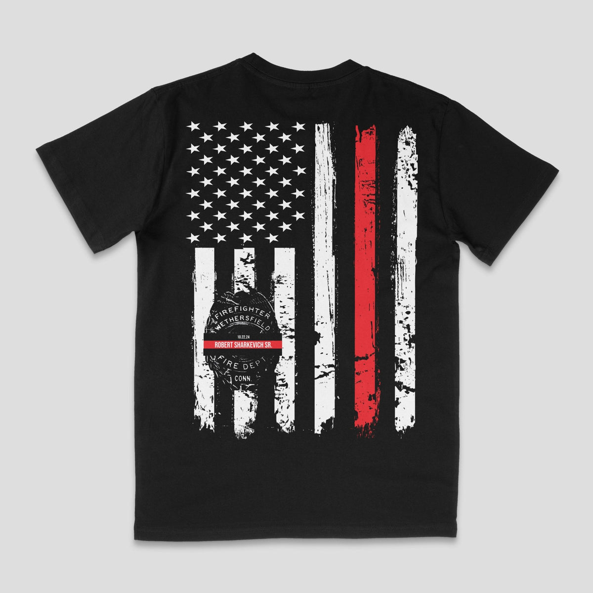 Thin Red Line Flag Tribute: In Honor of Robert Sharkevich Sr. - Raise The Standard Apparel