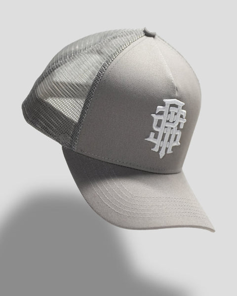 002. Varsity Cap Mesh Back Grey - Raise The Standard Apparel