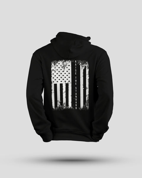 RTS Black Flag Hoodie - Raise The Standard Apparel